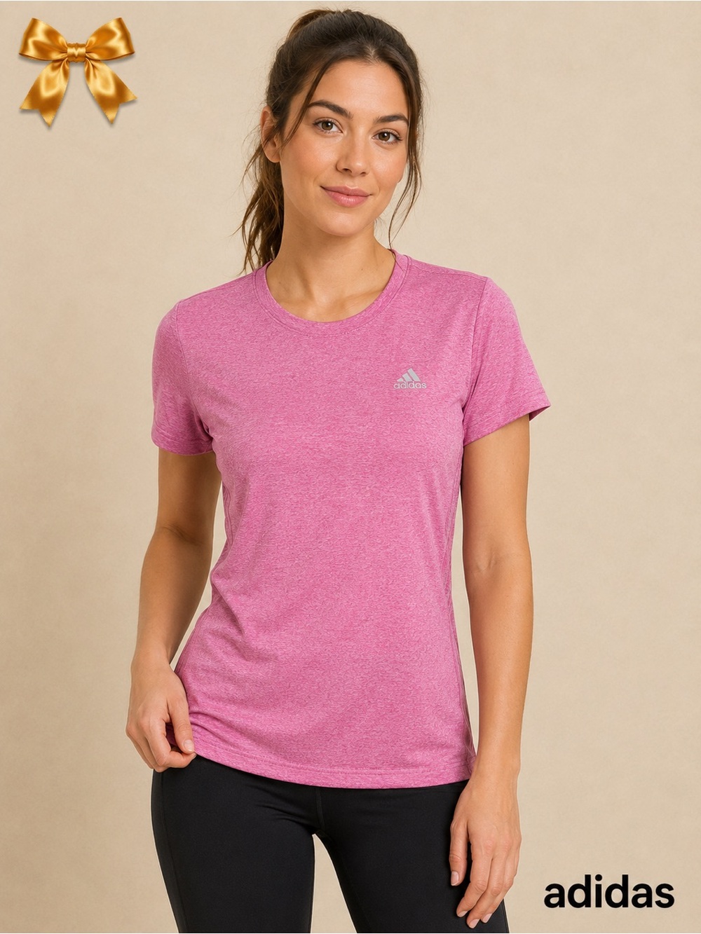 Adidas Climalite Rose Heather Active Tee – Women’s Medium